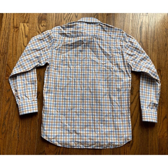 Paul & Shark Yachting Shirt Long Sleeve Button Up Plaid Sz Medium Made In Italy - Picture 10 of 11